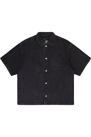 Purple Brand Camisa "Black" de mezclilla con manga corta
