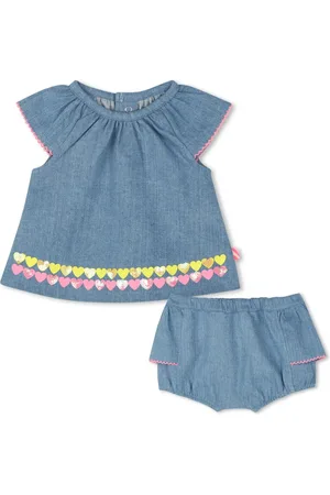Billieblush Set de dos túnicas con estampado de corazón