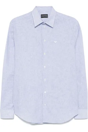 Emporio Armani Camisa con rayas estampadas