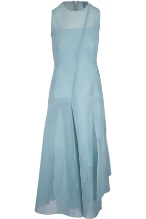 AKRIS Vestido corto con diseño asimétrico