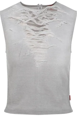 Diesel Camiseta con efecto envejecido