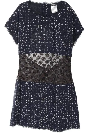 CHANEL Vestido corto de tweed 1986-1988