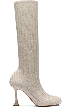 Amina Muaddi Botas Veneda con tacón 90mm