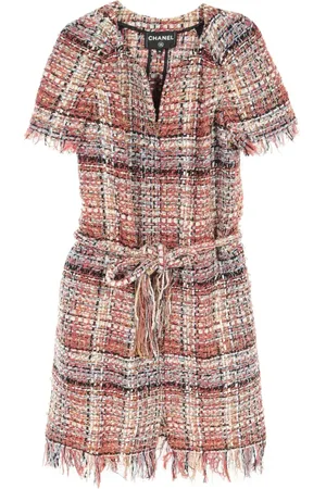 CHANEL Vestido de tweed 1986-1988