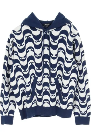 CHANEL Suéter con motivo Interlocking CC Monogram 2000