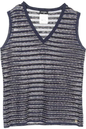 CHANEL Chaleco Rame Stripes 1986-1988