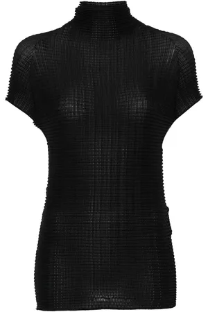 Issey Miyake Top Woolly Pleats