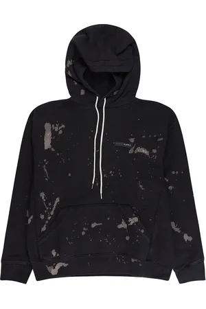 Purple Brand Splatter-print fleece "Black" hoodie