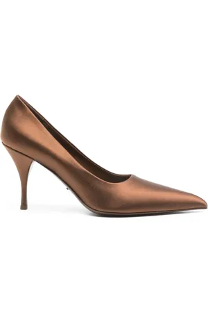 Prada Zapatillas satinadas con tacón de 90mm