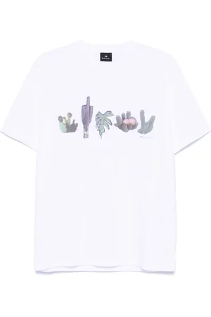 Paul Smith Playera con cactus estampado