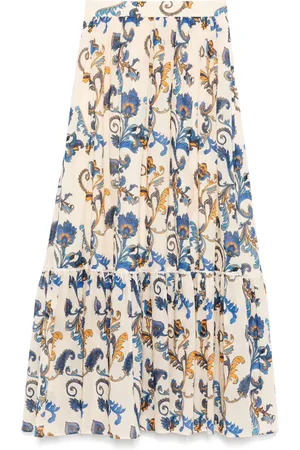 Etro Falda larga con estampado de cachemira