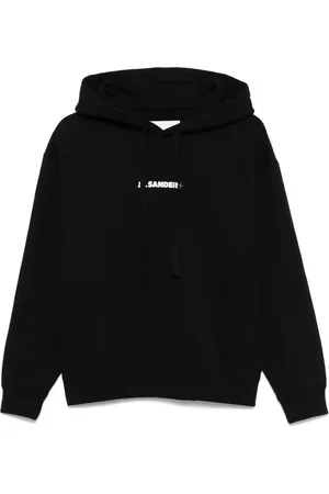 Jil Sander Hoodie con logo estampado