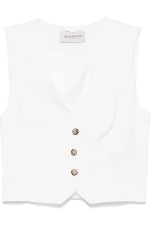 Ermanno Firenze Chaleco con diseño flameado