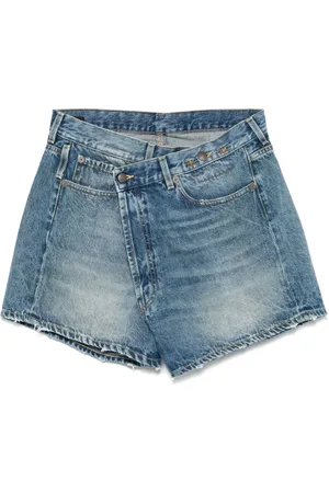 R13 Shorts de mezclilla Crossover
