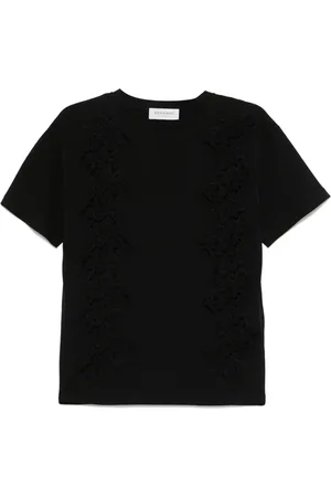 Ermanno Firenze Playera con detalle de encaje