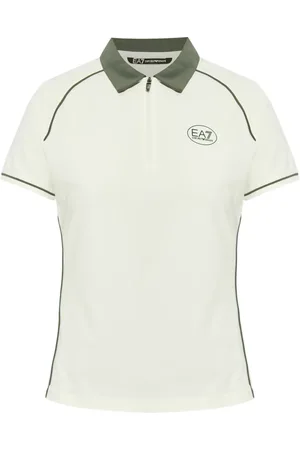 EA7 Playera tipo polo con logo estampado