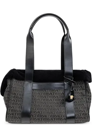 VERSACE Bolsa para mascotas con logo estampado