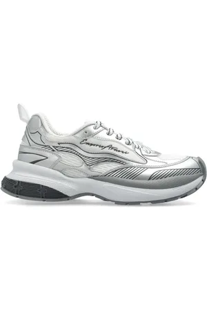 Emporio Armani Tenis con logo en relieve