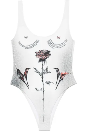 Jean Paul Gaultier Traje de baño con estampado gráfico