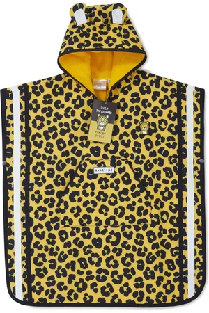 Roarsome Toalla estilo poncho con estampado de leopardo