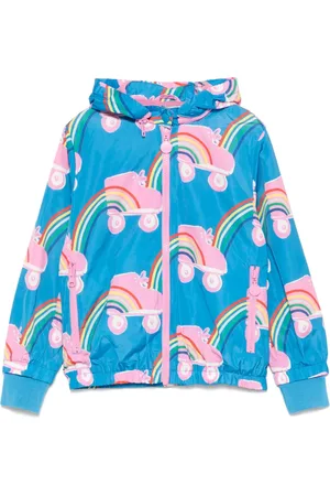 Stella McCartney Chamarra con capucha y estampado gráfico