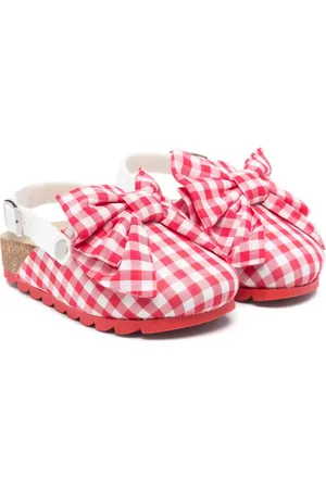 MONNALISA Slippers con motivo de cuadros gingham