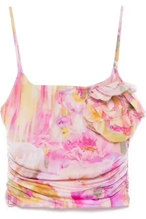 BLUMARINE Top con estampado floral