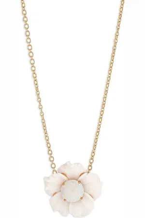 Irene Neuwirth Collar One Of a Kind Tropical Flower en oro amarillo de 18kt con ópalo