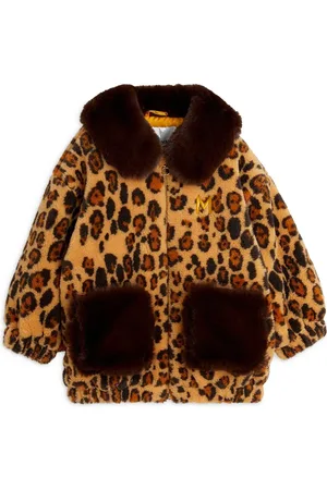 Mini Rodini Chamarra con estampado de leopardo