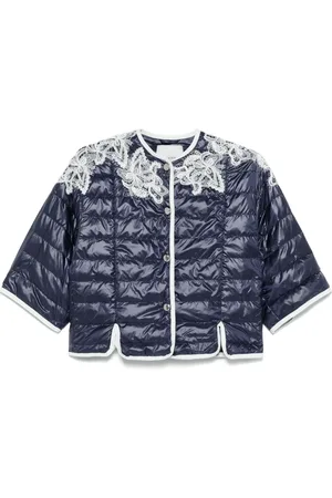 Ermanno Firenze Chamarra con encaje floral