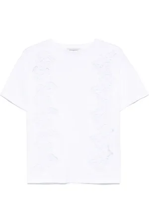 Ermanno Firenze Playera con detalle de encaje