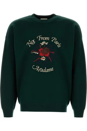 Drôle de Monsieur Suéter La Maille Slogan Fleurs