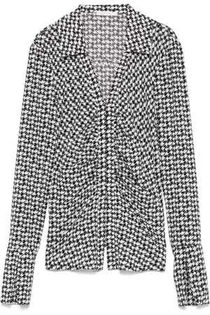 Patrizia Pepe Blusa con motivo pied de poule