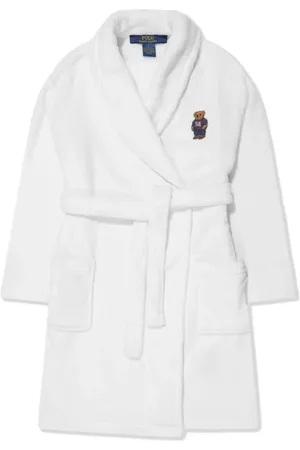 Ralph Lauren Bata de tejido de rizo con motivo Polo Bear