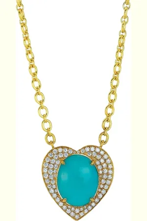 Irene Neuwirth Collar en oro amarillo de 18kt con turquesa y diamantes