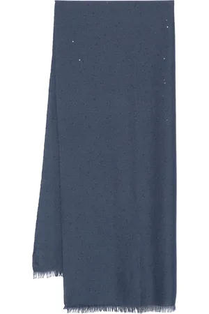 Brunello Cucinelli Mascada bordada con lentejuelas