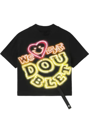 DOUBLET Playera con logo estampado
