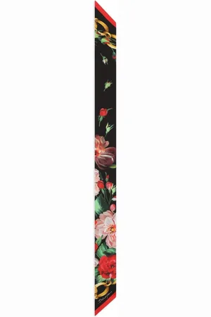 Dolce & Gabbana Mascada con rosas estampadas