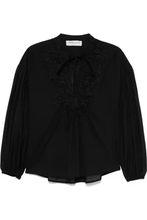 Ermanno Firenze Blusa con bordado floral