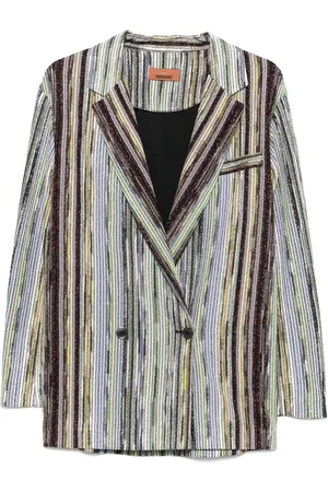 Missoni Blazer de lamé con motivo de rayas