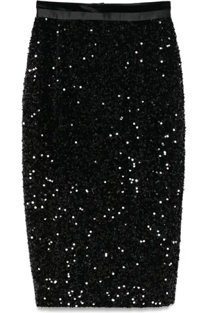 Styland Falda midi con detalles de lentejuelas