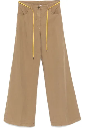 Aspesi Pantalones anchos con motivo de rayas