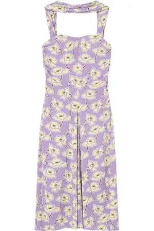 VERSACE Vestido midi Poppies