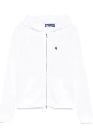 Ralph Lauren Cárdigan en tejido de ochos con capucha