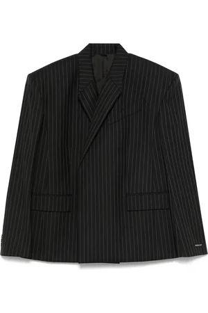 MUGLER Blazer de vestir con estampado de rayas diplomáticas