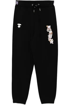 A Bathing Ape Pants con logo Moonface