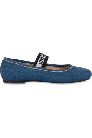 Moschino Flats con tira del logo