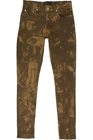 Purple Brand Jeans rectos P001 Warm Earthly Delights "Brown"