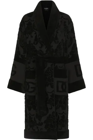 Dolce & Gabbana Bata de baño en algodón de tejido de rizo
