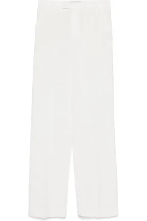 BLUMARINE Pantalones de gabardina anchos